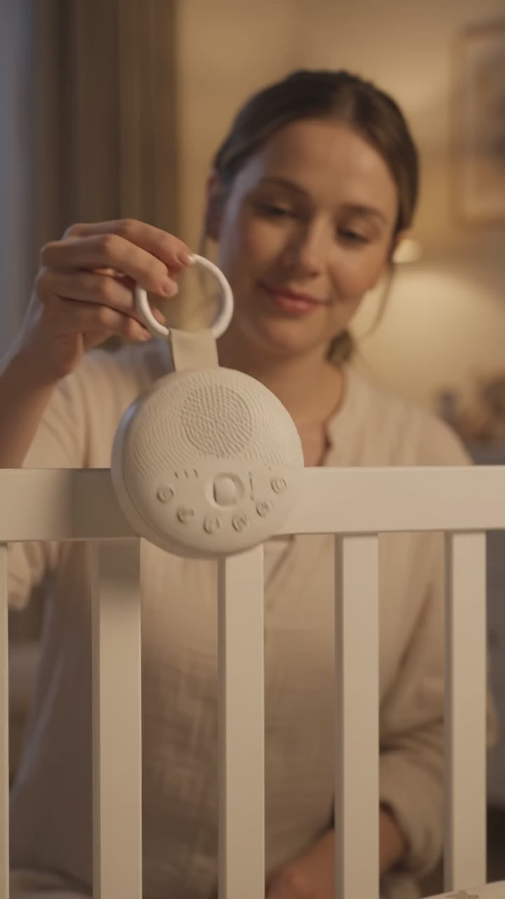 sleepi™ Beyaz Gürültü Makinesi – Pışpışlı, Ninnili, Gece Işıklı Uyku Arkadaşı