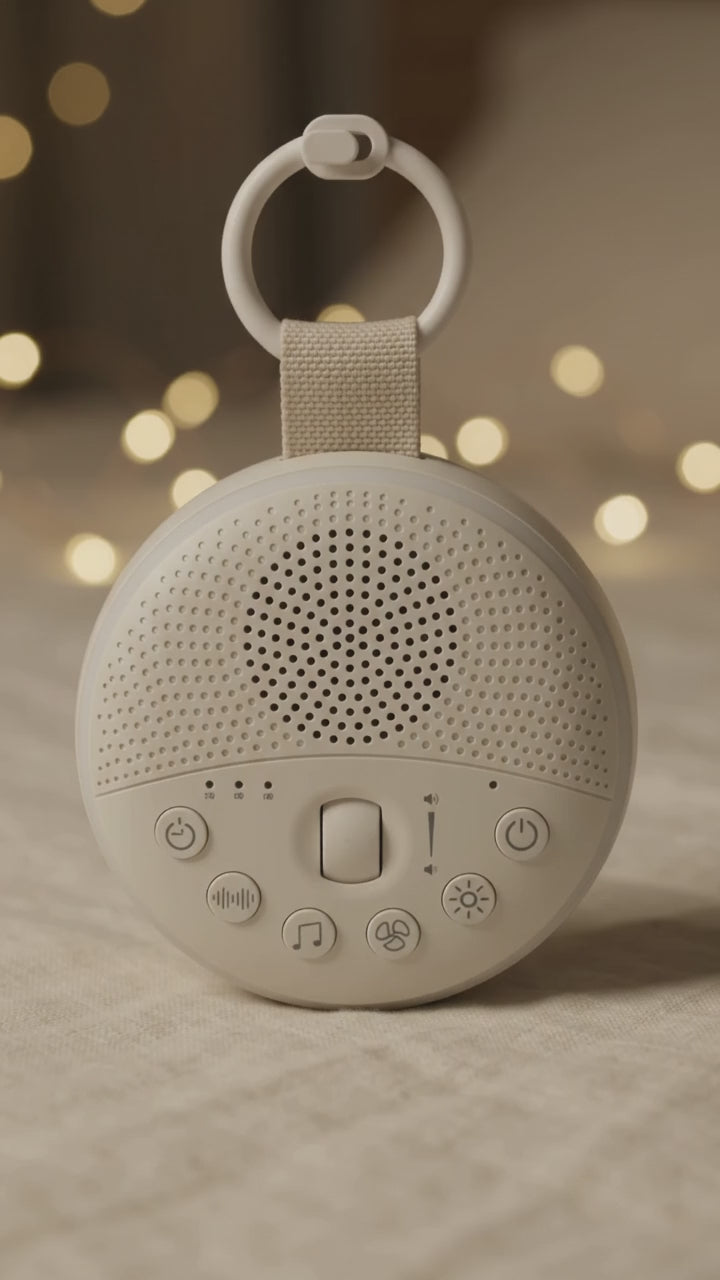 sleepi™ Beyaz Gürültü Makinesi – Pışpışlı, Ninnili, Gece Işıklı Uyku Arkadaşı
